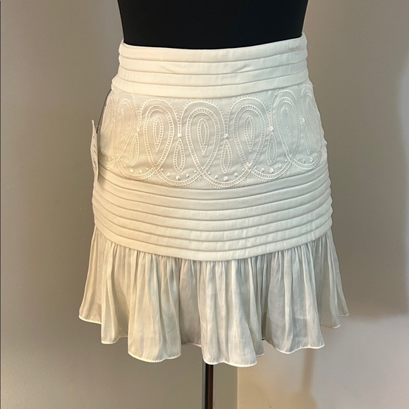 Ramy Brook | cream Denali Skirt NWT -size 00 - Picture 1 of 4